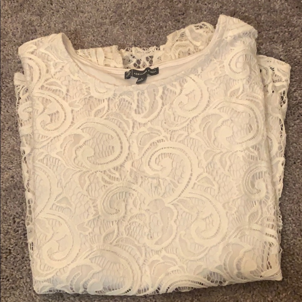Lace Boutique Ruffled Blouse
